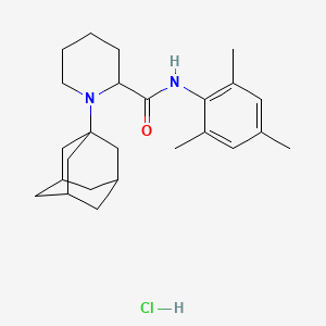 molecular formula C25H37ClN2O B5068975 1-(1-adamantyl)-N-mesityl-2-piperidinecarboxamide hydrochloride 
