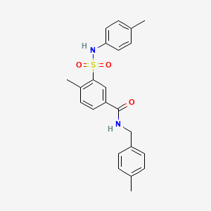 4-methyl-N-(4-methylbenzyl)-3-{[(4-methylphenyl)amino]sulfonyl}benzamide
