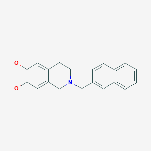 molecular formula C22H23NO2 B5069013 6,7-dimethoxy-2-(2-naphthylmethyl)-1,2,3,4-tetrahydroisoquinoline 