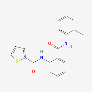 molecular formula C19H16N2O2S B5069042 N-(2-{[(2-methylphenyl)amino]carbonyl}phenyl)-2-thiophenecarboxamide 
