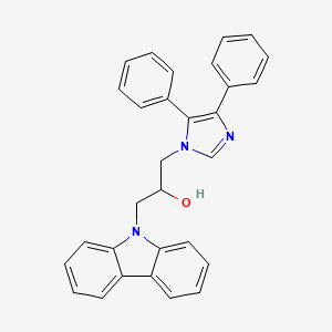 molecular formula C30H25N3O B5069055 1-(9H-carbazol-9-yl)-3-(4,5-diphenyl-1H-imidazol-1-yl)-2-propanol 