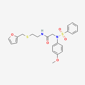 N~1~-{2-[(2-furylmethyl)thio]ethyl}-N~2~-(4-methoxyphenyl)-N~2~-(phenylsulfonyl)glycinamide