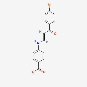 methyl 4-{[3-(4-bromophenyl)-3-oxo-1-propen-1-yl]amino}benzoate