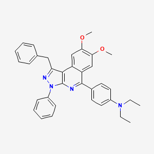 4-(1-benzyl-7,8-dimethoxy-3-phenyl-3H-pyrazolo[3,4-c]isoquinolin-5-yl)-N,N-diethylaniline