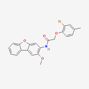 2-(2-bromo-4-methylphenoxy)-N-(2-methoxydibenzo[b,d]furan-3-yl)acetamide