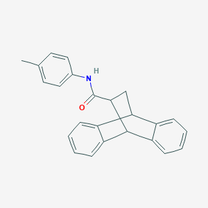 molecular formula C24H21NO B5069110 N-(4-methylphenyl)tetracyclo[6.6.2.0~2,7~.0~9,14~]hexadeca-2,4,6,9,11,13-hexaene-15-carboxamide CAS No. 6075-28-1