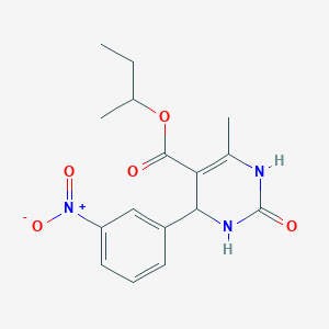 sec-butyl 6-methyl-4-(3-nitrophenyl)-2-oxo-1,2,3,4-tetrahydro-5-pyrimidinecarboxylate