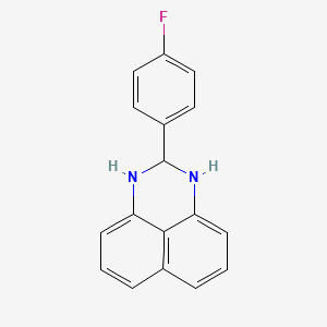 molecular formula C17H13FN2 B5069130 2-(4-fluorophenyl)-2,3-dihydro-1H-perimidine CAS No. 1813-69-0