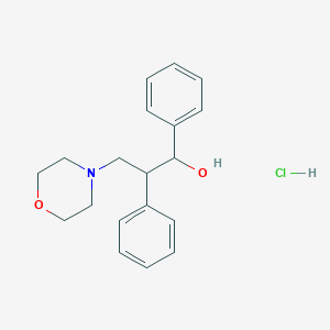 molecular formula C19H24ClNO2 B5069146 3-(4-morpholinyl)-1,2-diphenyl-1-propanol hydrochloride 