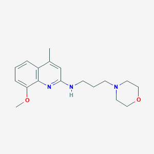 8-methoxy-4-methyl-N-[3-(4-morpholinyl)propyl]-2-quinolinamine