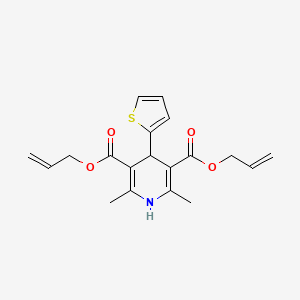 diallyl 2,6-dimethyl-4-(2-thienyl)-1,4-dihydro-3,5-pyridinedicarboxylate