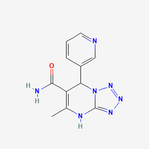 5-methyl-7-(3-pyridinyl)-4,7-dihydrotetrazolo[1,5-a]pyrimidine-6-carboxamide