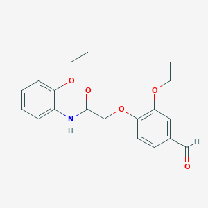 molecular formula C19H21NO5 B5069233 2-(2-ethoxy-4-formylphenoxy)-N-(2-ethoxyphenyl)acetamide 