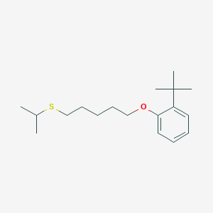 molecular formula C18H30OS B5069266 1-tert-butyl-2-{[5-(isopropylthio)pentyl]oxy}benzene 