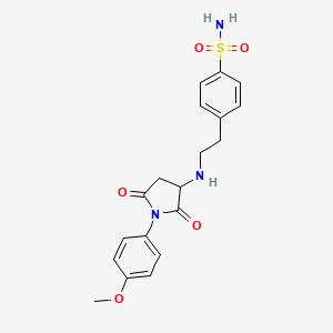 4-(2-{[1-(4-methoxyphenyl)-2,5-dioxo-3-pyrrolidinyl]amino}ethyl)benzenesulfonamide