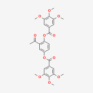 2-acetyl-1,4-phenylene bis(3,4,5-trimethoxybenzoate)