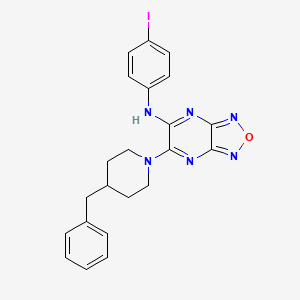 6-(4-benzyl-1-piperidinyl)-N-(4-iodophenyl)[1,2,5]oxadiazolo[3,4-b]pyrazin-5-amine