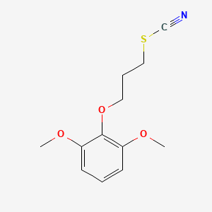 molecular formula C12H15NO3S B5069343 3-(2,6-dimethoxyphenoxy)propyl thiocyanate 