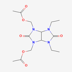 (4,6-diethyl-2,5-dioxotetrahydroimidazo[4,5-d]imidazole-1,3(2H,3aH)-diyl)bis(methylene) diacetate