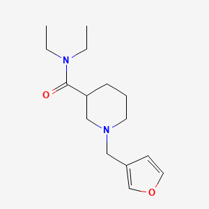 molecular formula C15H24N2O2 B5069381 N,N-diethyl-1-(3-furylmethyl)-3-piperidinecarboxamide 