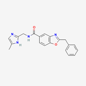 2-benzyl-N-[(4-methyl-1H-imidazol-2-yl)methyl]-1,3-benzoxazole-5-carboxamide