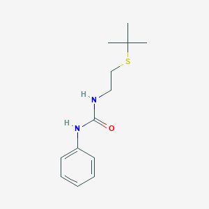 molecular formula C13H20N2OS B5069401 N-[2-(tert-butylthio)ethyl]-N'-phenylurea 