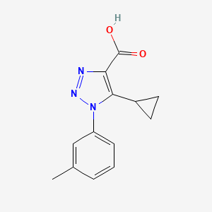 5-cyclopropyl-1-(3-methylphenyl)-1H-1,2,3-triazole-4-carboxylic acid