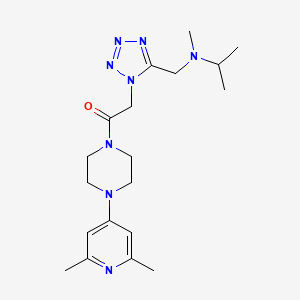 molecular formula C19H30N8O B5069507 N-[(1-{2-[4-(2,6-dimethyl-4-pyridinyl)-1-piperazinyl]-2-oxoethyl}-1H-tetrazol-5-yl)methyl]-N-methyl-2-propanamine 