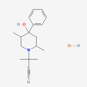 1-(1,1-dimethyl-2-propyn-1-yl)-2,5-dimethyl-4-phenyl-4-piperidinol hydrobromide