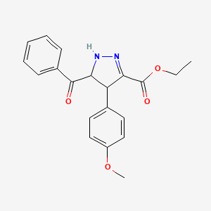 ethyl 5-benzoyl-4-(4-methoxyphenyl)-4,5-dihydro-1H-pyrazole-3-carboxylate