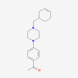 1-{4-[4-(3-cyclohexen-1-ylmethyl)-1-piperazinyl]phenyl}ethanone