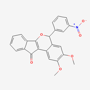 2,3-dimethoxy-5-(3-nitrophenyl)indeno[1,2-c]isochromen-11(5H)-one