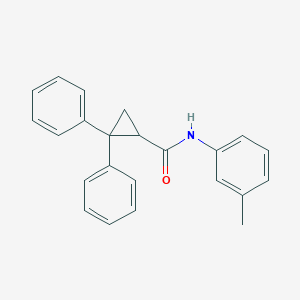 molecular formula C23H21NO B5069590 N-(3-methylphenyl)-2,2-diphenylcyclopropanecarboxamide 