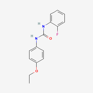 molecular formula C15H15FN2O2 B5069623 N-(4-ethoxyphenyl)-N'-(2-fluorophenyl)urea 