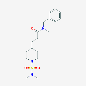 molecular formula C18H29N3O3S B5069639 N-benzyl-3-{1-[(dimethylamino)sulfonyl]-4-piperidinyl}-N-methylpropanamide 