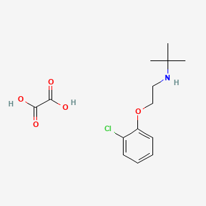 molecular formula C14H20ClNO5 B5069652 N-[2-(2-chlorophenoxy)ethyl]-2-methyl-2-propanamine oxalate 