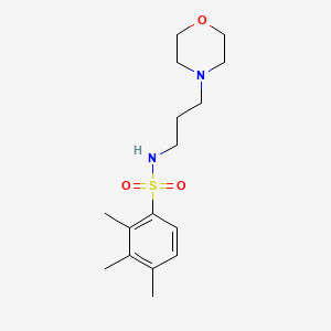 molecular formula C16H26N2O3S B5069709 2,3,4-trimethyl-N-[3-(4-morpholinyl)propyl]benzenesulfonamide 