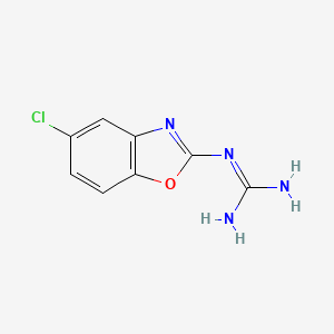 molecular formula C8H7ClN4O B5069729 N-(5-chloro-1,3-benzoxazol-2-yl)guanidine CAS No. 332144-07-7