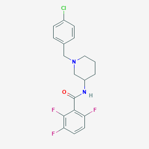 molecular formula C19H18ClF3N2O B5069731 N-[1-(4-chlorobenzyl)-3-piperidinyl]-2,3,6-trifluorobenzamide 