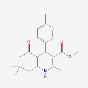 molecular formula C21H25NO3 B5069746 methyl 2,7,7-trimethyl-4-(4-methylphenyl)-5-oxo-1,4,5,6,7,8-hexahydro-3-quinolinecarboxylate 