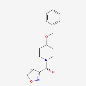 molecular formula C16H18N2O3 B5069793 4-(benzyloxy)-1-(3-isoxazolylcarbonyl)piperidine 