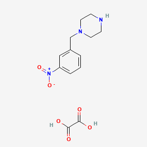 molecular formula C13H17N3O6 B5069808 1-(3-nitrobenzyl)piperazine oxalate 