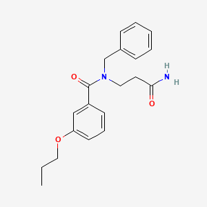 N-(3-amino-3-oxopropyl)-N-benzyl-3-propoxybenzamide