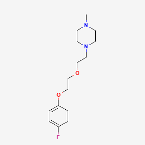 molecular formula C15H23FN2O2 B5069860 1-{2-[2-(4-fluorophenoxy)ethoxy]ethyl}-4-methylpiperazine 