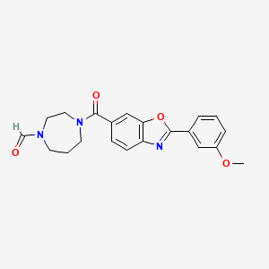 molecular formula C21H21N3O4 B5069932 4-{[2-(3-methoxyphenyl)-1,3-benzoxazol-6-yl]carbonyl}-1,4-diazepane-1-carbaldehyde 