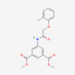 molecular formula C19H19NO6 B5069954 dimethyl 5-{[(2-methylphenoxy)acetyl]amino}isophthalate 