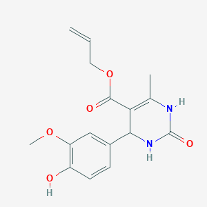 allyl 4-(4-hydroxy-3-methoxyphenyl)-6-methyl-2-oxo-1,2,3,4-tetrahydro-5-pyrimidinecarboxylate