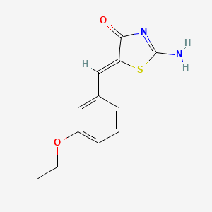 molecular formula C12H12N2O2S B5069990 5-(3-ethoxybenzylidene)-2-imino-1,3-thiazolidin-4-one 