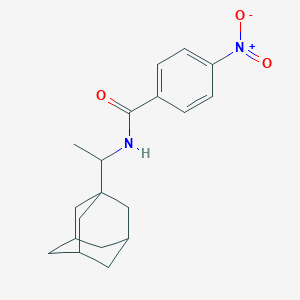 molecular formula C19H24N2O3 B5069993 N-[1-(1-adamantyl)ethyl]-4-nitrobenzamide 