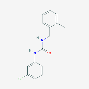 molecular formula C15H15ClN2O B5070014 N-(3-chlorophenyl)-N'-(2-methylbenzyl)urea 